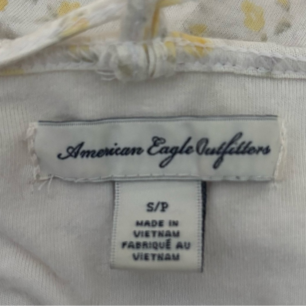 American Eagle Outfitters Yellow Floral Spaghetti Strap Tank Top - Picture 4 of 4